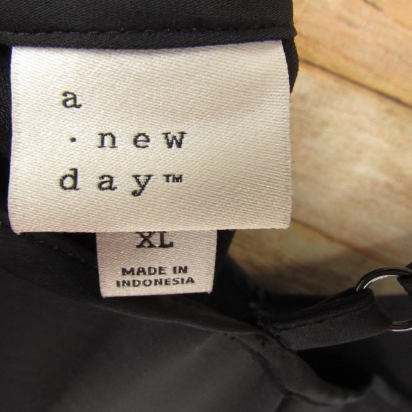 a new day Black V-Neck Polyester Maxi Dress XL - Picture 13 of 16